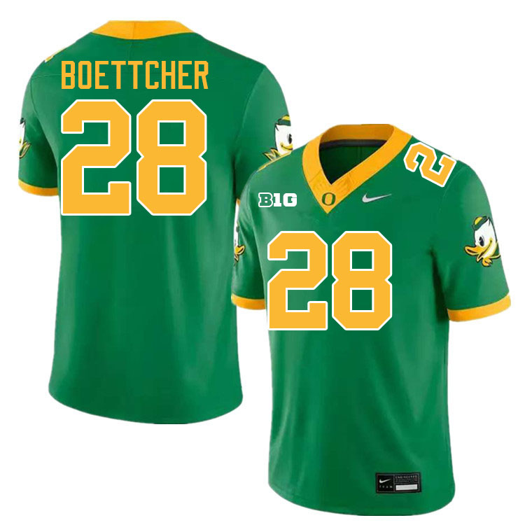 Bryce Boettcher Oregon Jersey,Oregon Ducks Football Uniforms Youth-Green 2024